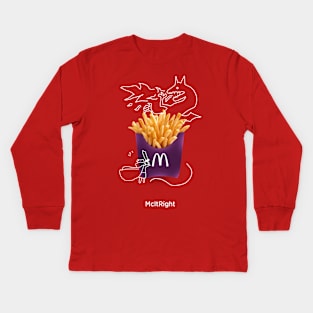 bts x mcdonald exclusive merch fanmade 2 Kids Long Sleeve T-Shirt